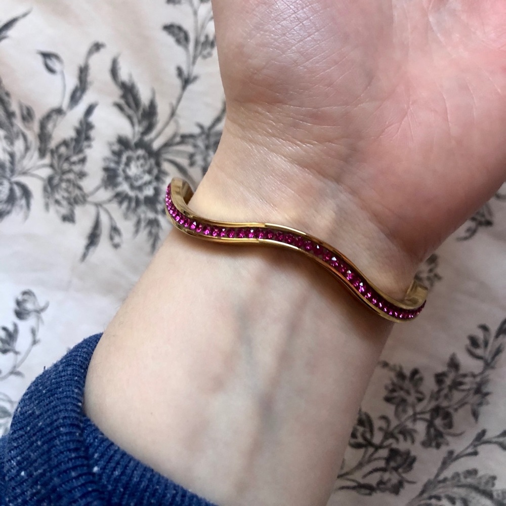 ~VINTAGE~ Jimmy Crystal New York Bangle Bracelet